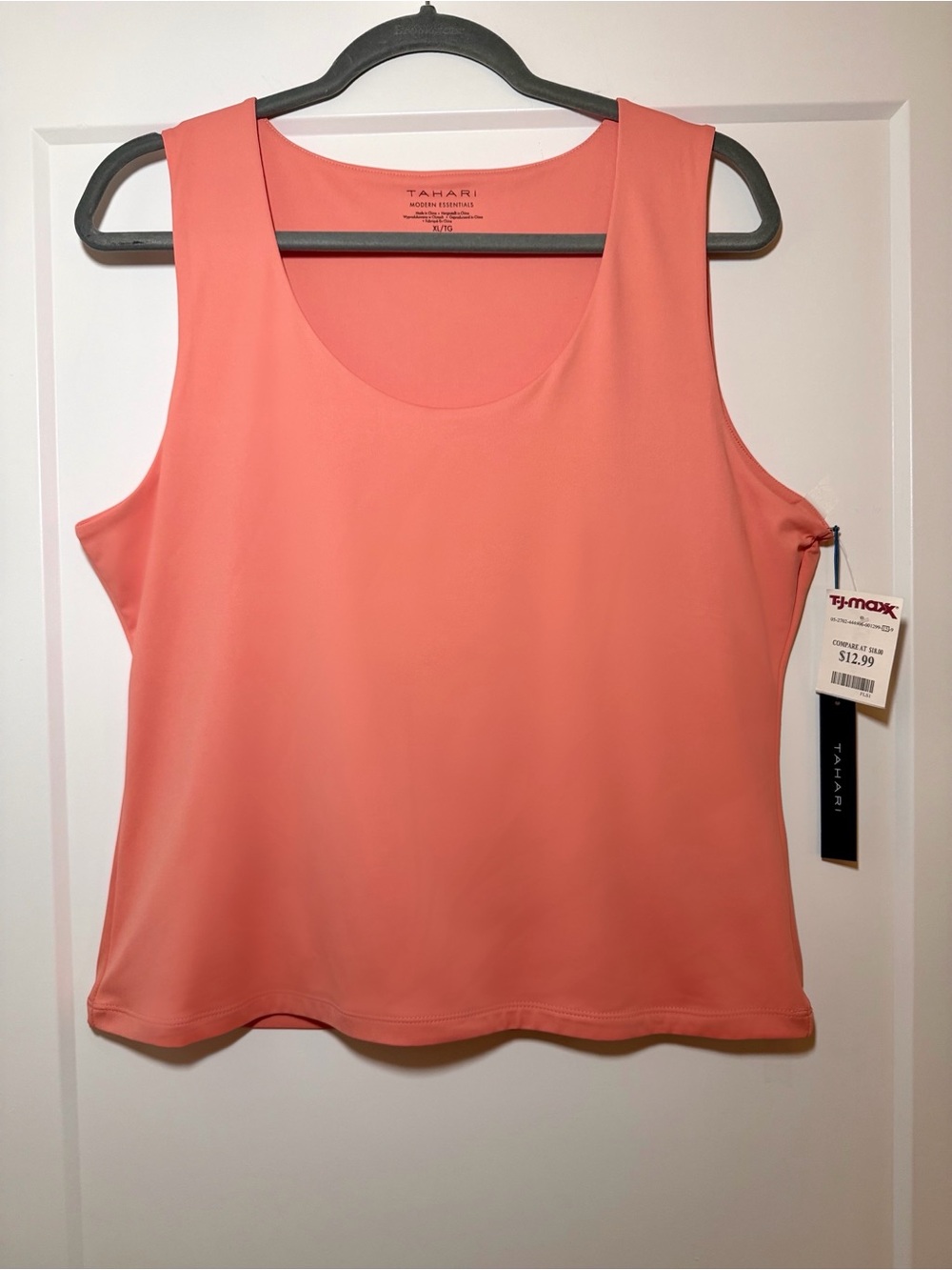 Tahari Women's Sleeveless Coral Tank Top NWT